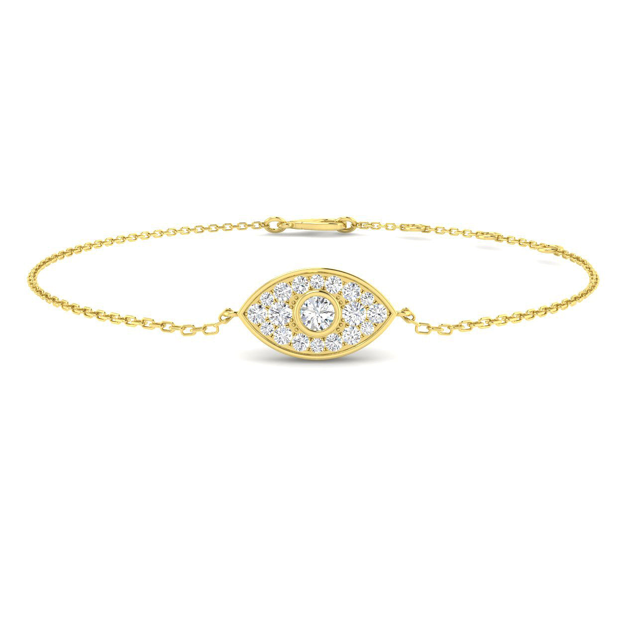 9ct Yellow Gold 0.31ct G SI2 Diamond Bracelet