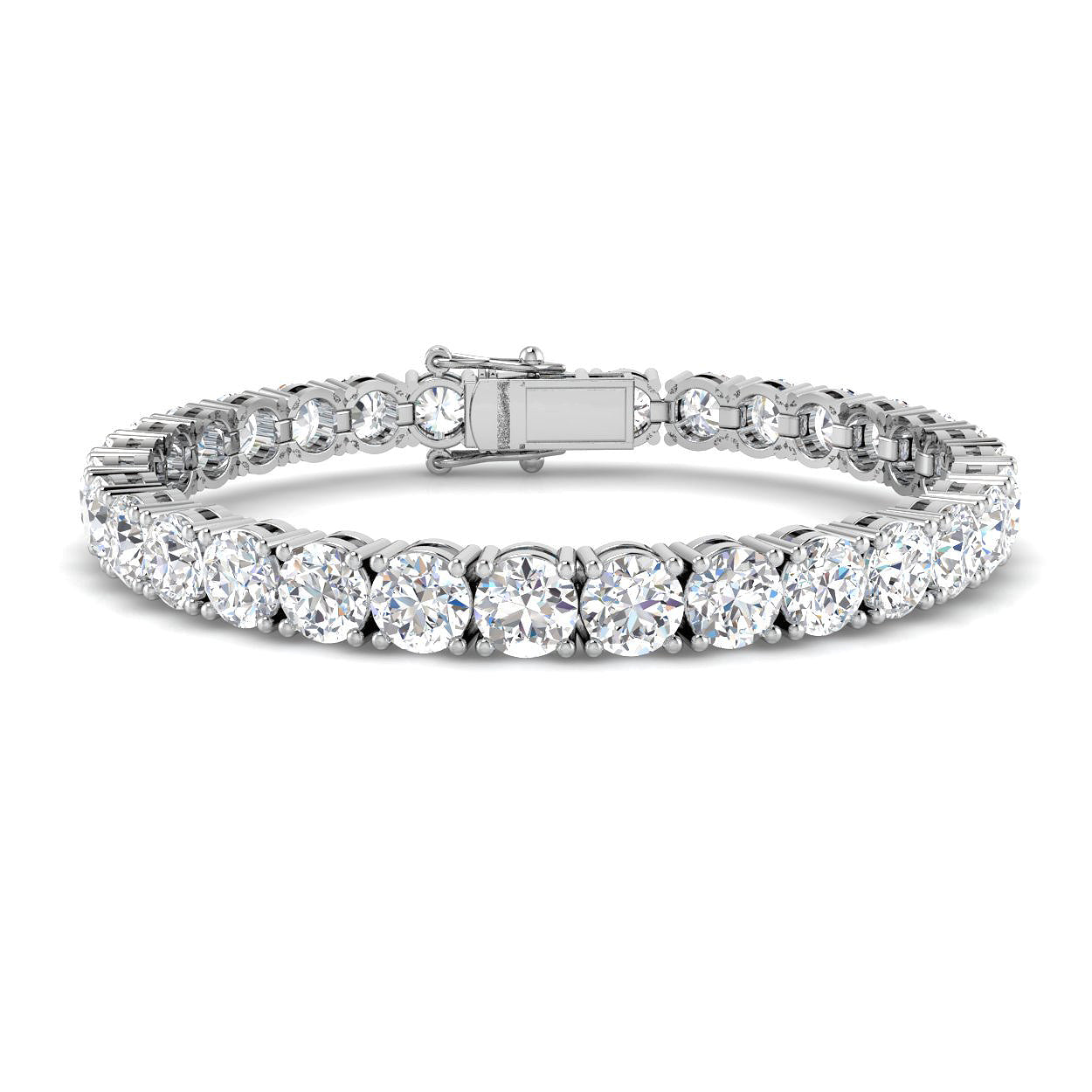18ct White Gold 22.54ct G I1 Diamond Bracelet