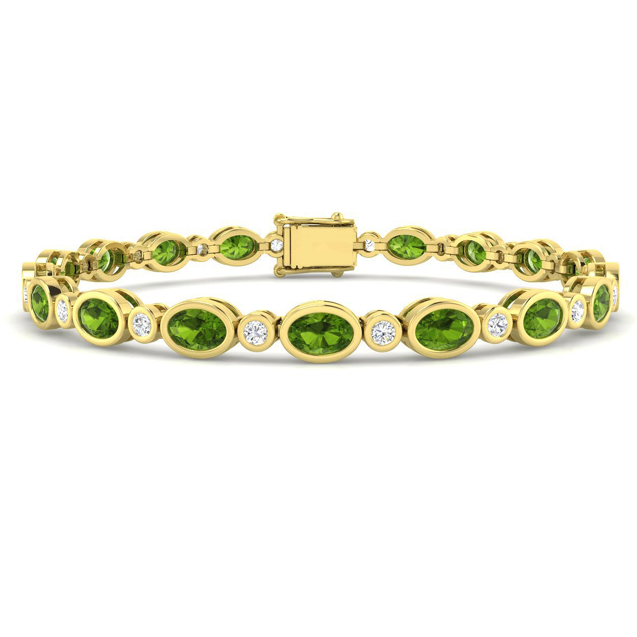 9ct Yellow Gold 9.88ct G SI2 Diamond Bracelet