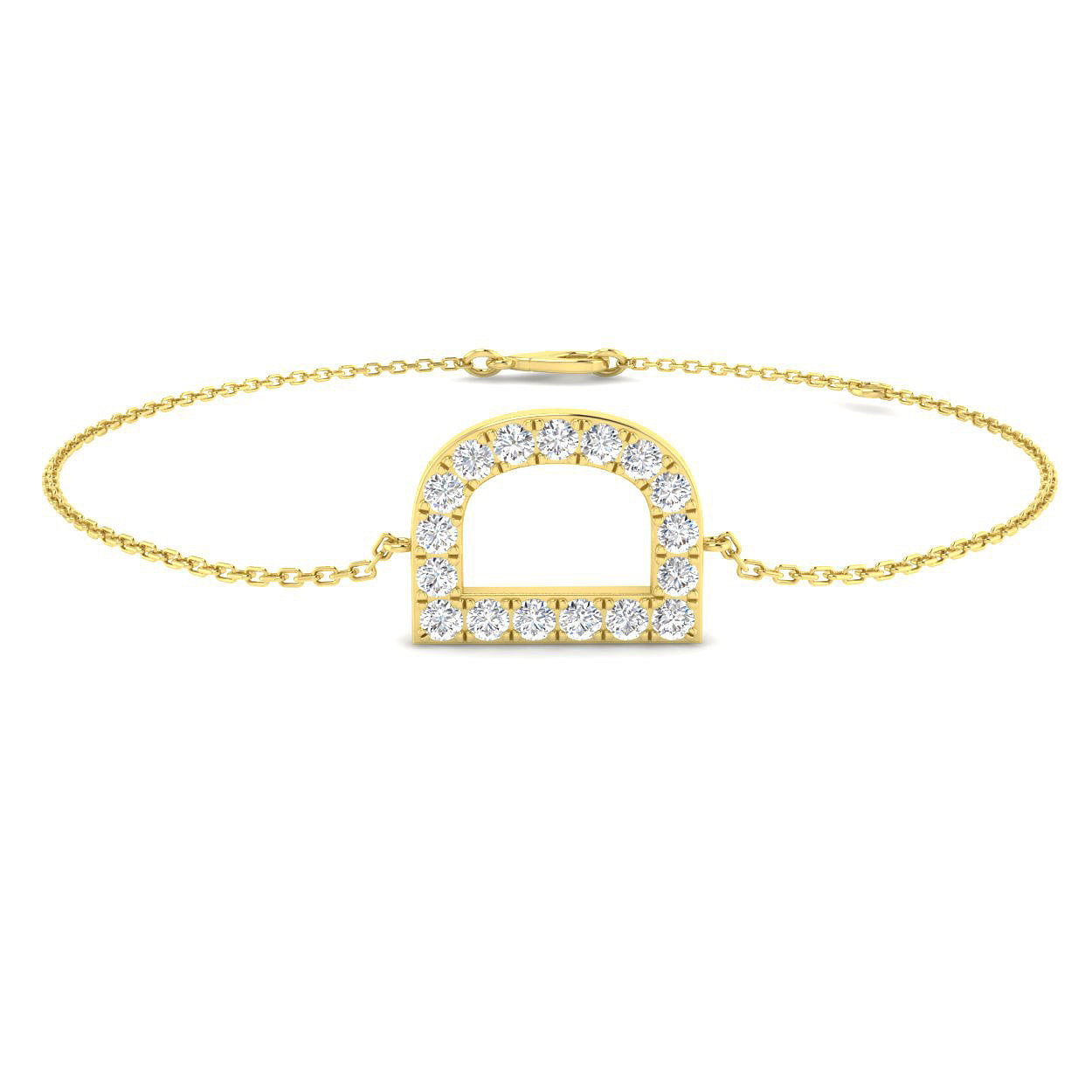 9ct Yellow Gold 0.47ct G SI2 Diamond Bracelet