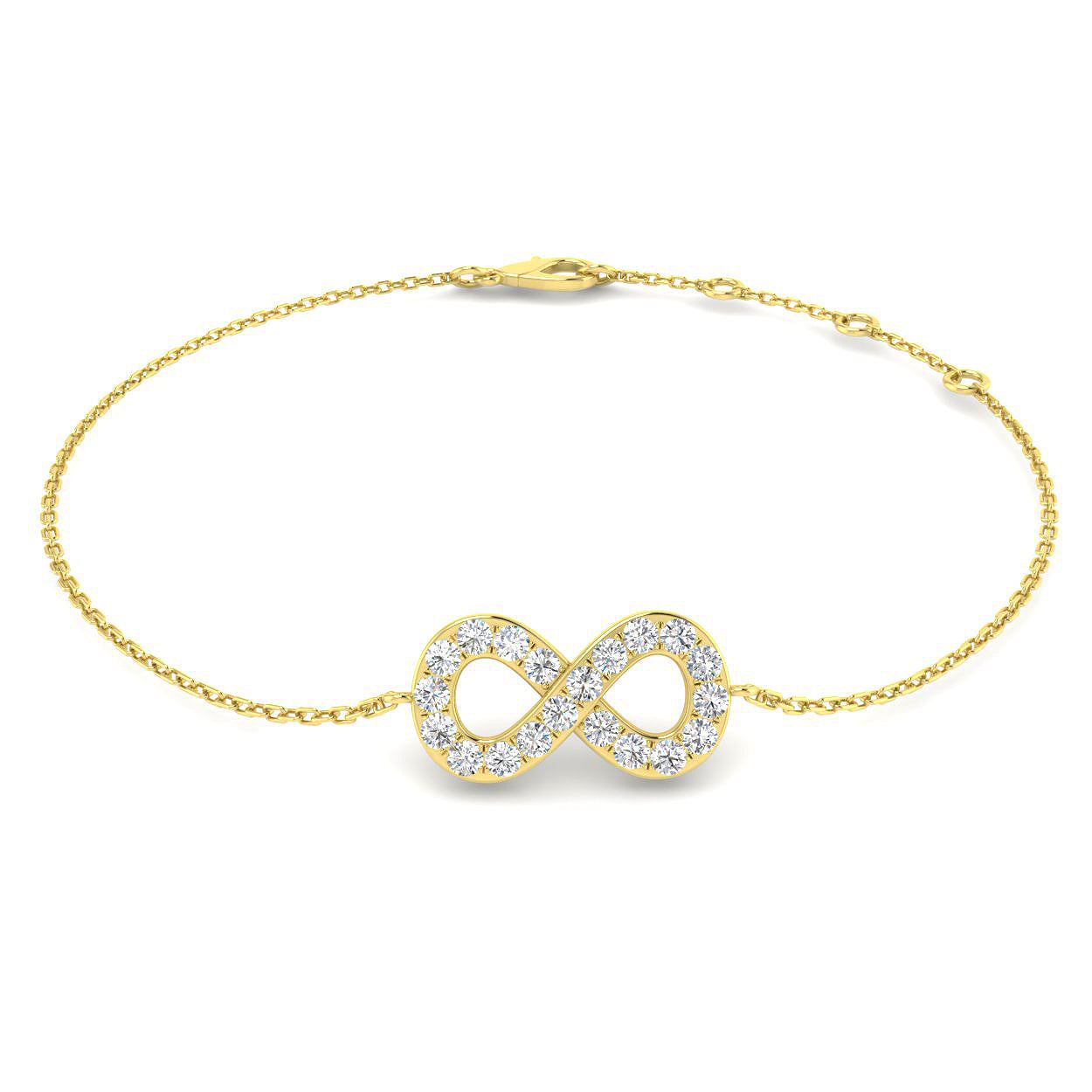 18ct Yellow Gold 0.33ct G SI2 Diamond Bracelet