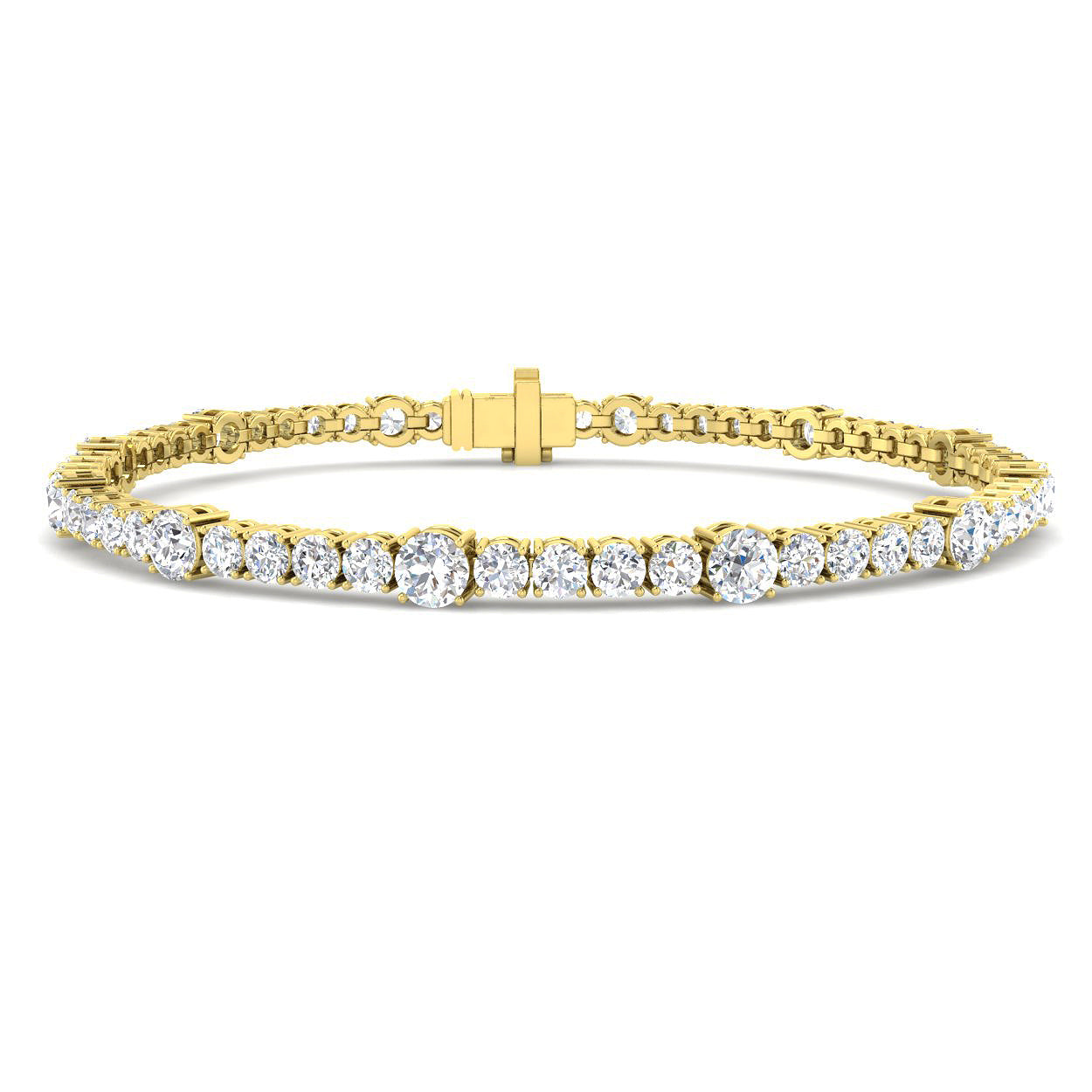 9ct Yellow Gold 5.39ct Laboratory Grown CVD Bracelet