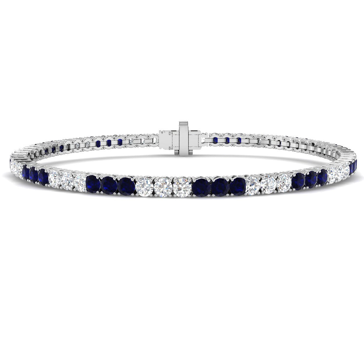 18ct White Gold 3.70ct G SI2 Diamond Bracelet