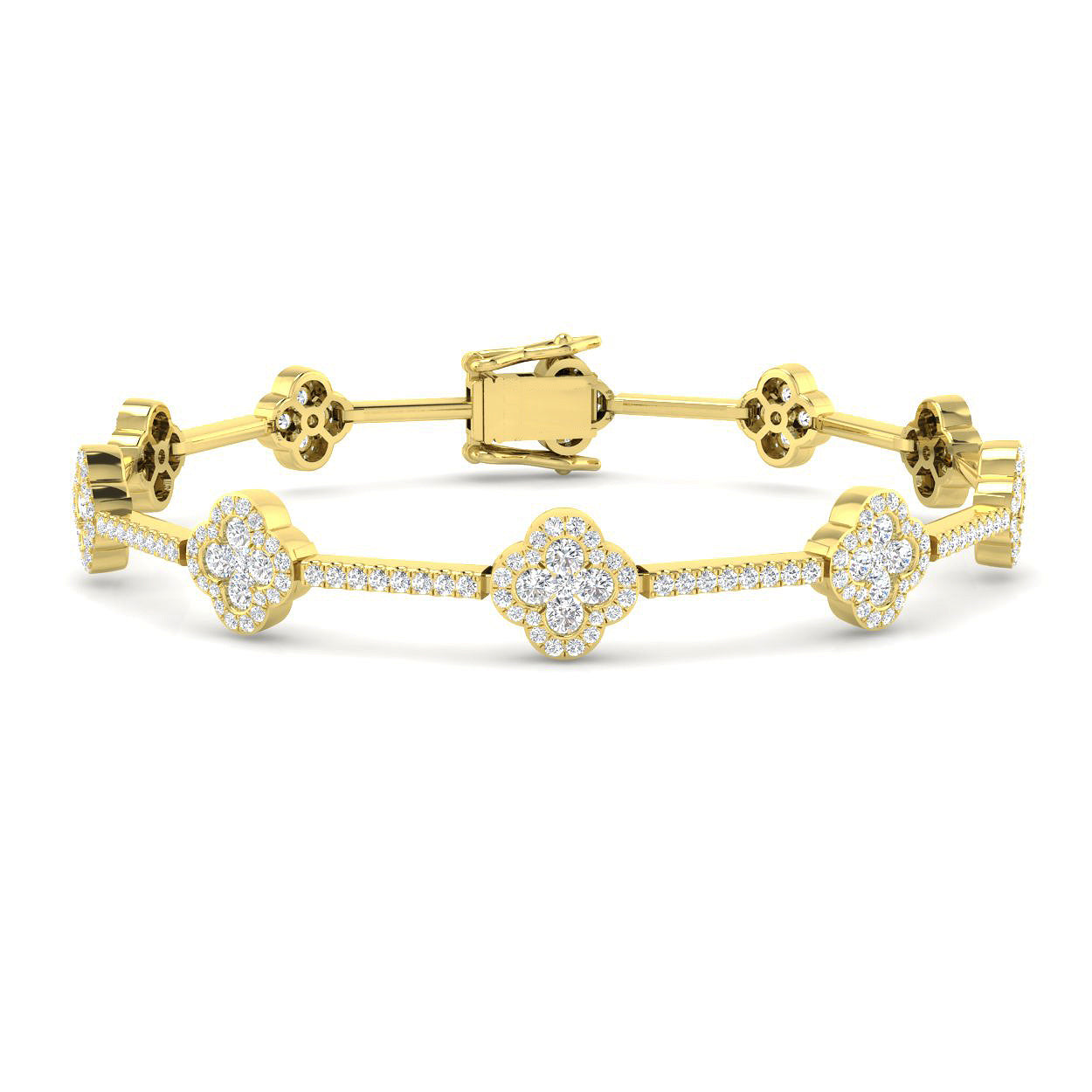 18ct Yellow Gold 2.72ct G SI2 Diamond Bracelet