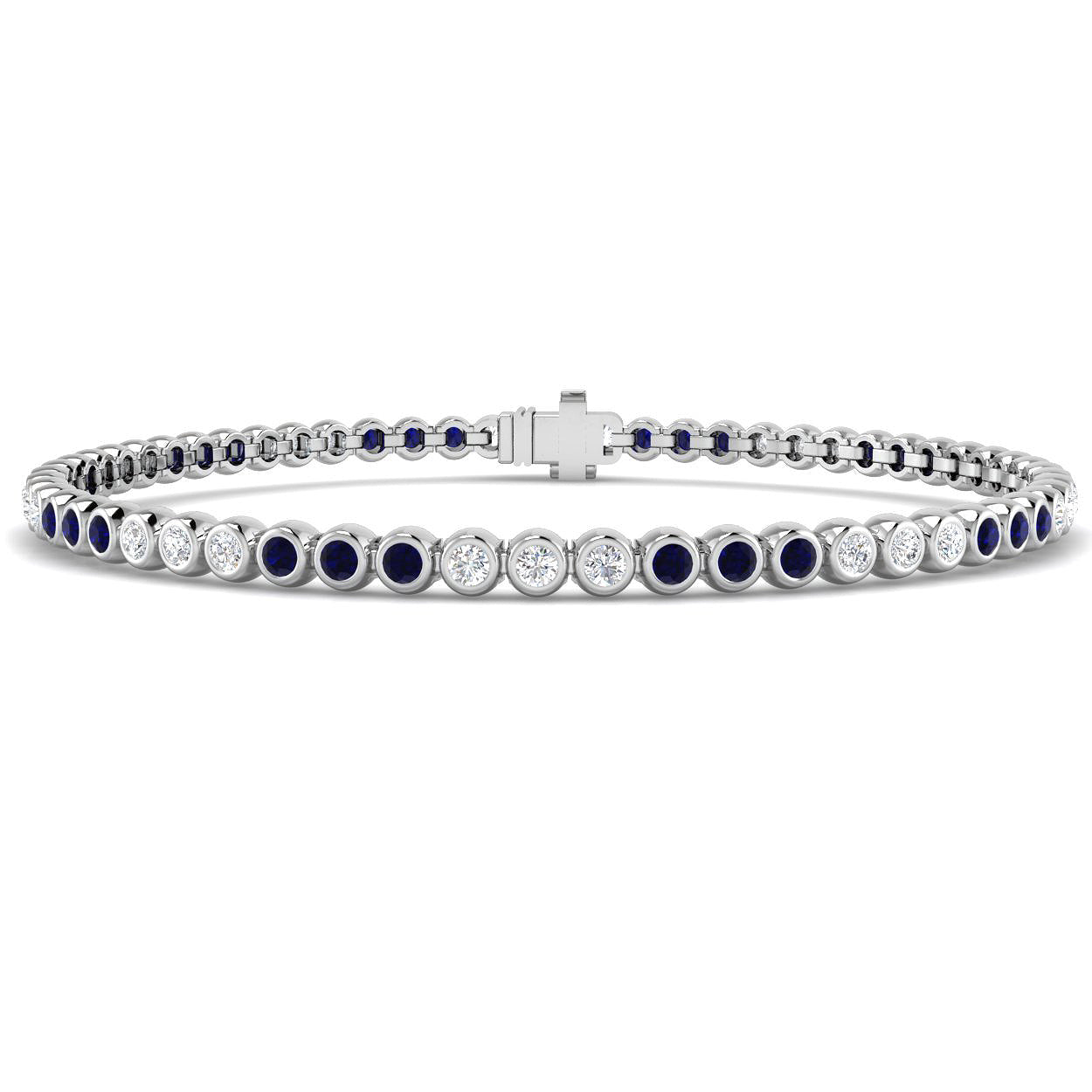 18ct White Gold 1.49ct G SI2 Diamond Bracelet