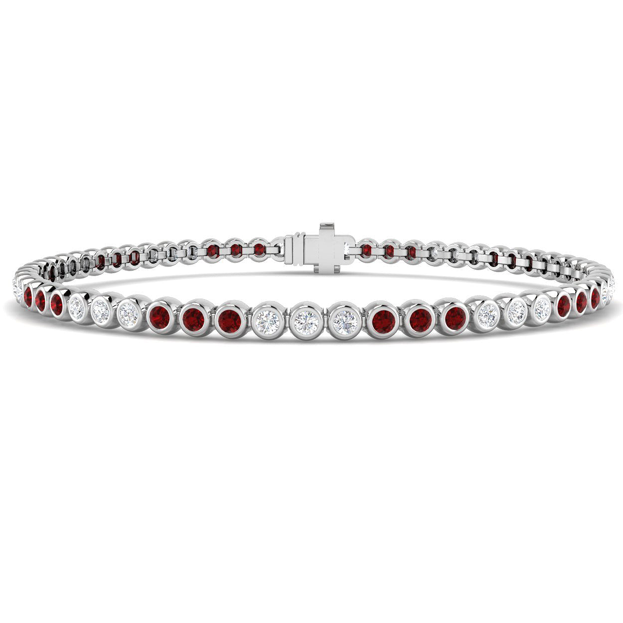 18ct White Gold 1.46ct G SI2 Diamond Bracelet