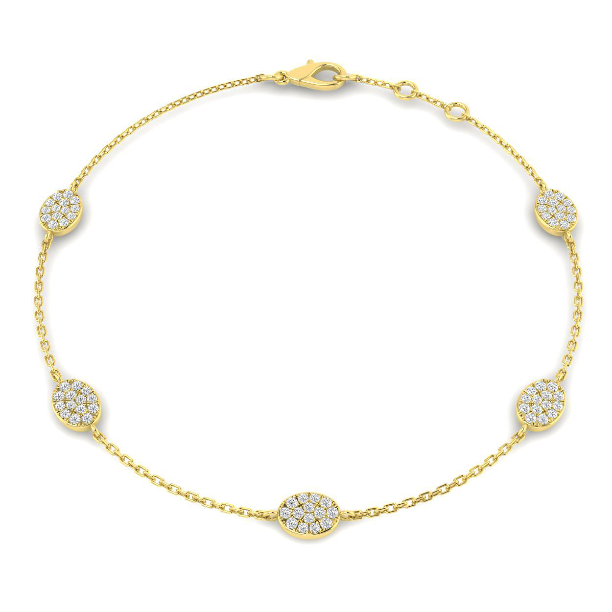 18ct Yellow Gold 0.32ct G SI2 Diamond Bracelet