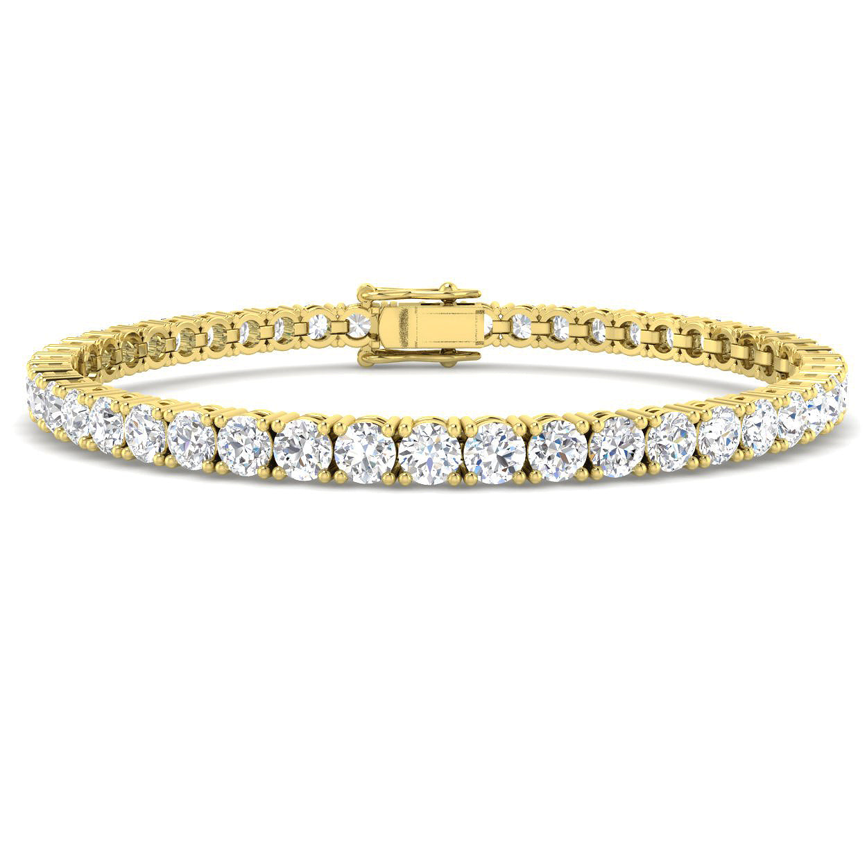 9ct Yellow Gold 9.15ct Laboratory Grown CVD Bracelet