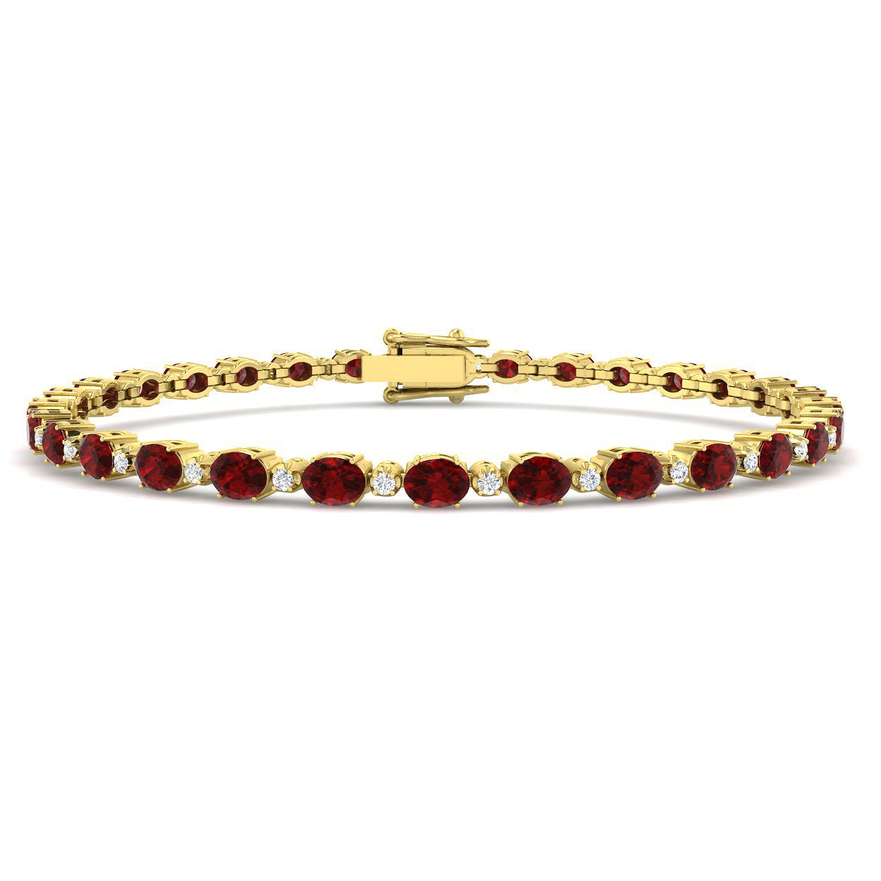 18ct Yellow Gold 6.24ct G SI2 Diamond Bracelet