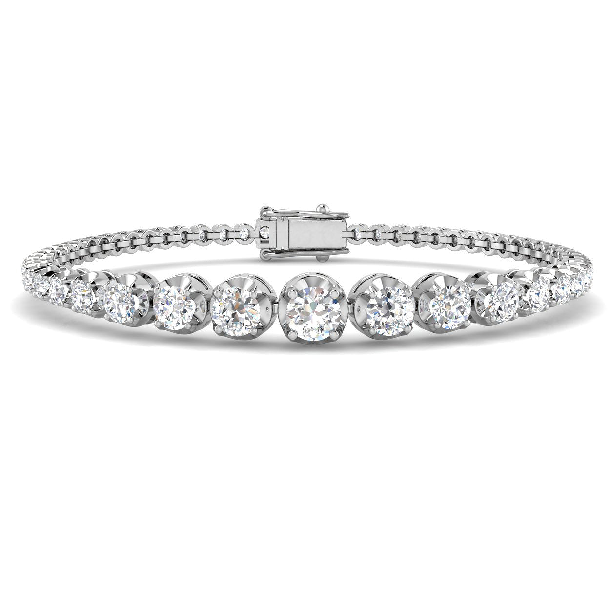 18ct White Gold 3.11ct G SI2 Diamond Bracelet