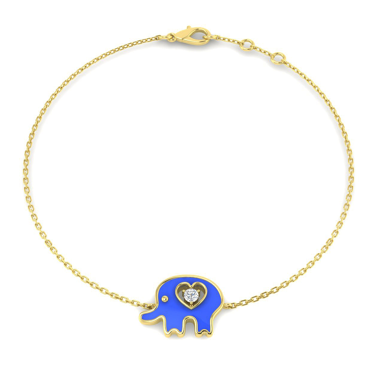 9ct Yellow Gold 0.19ct G SI2 Diamond Bracelet