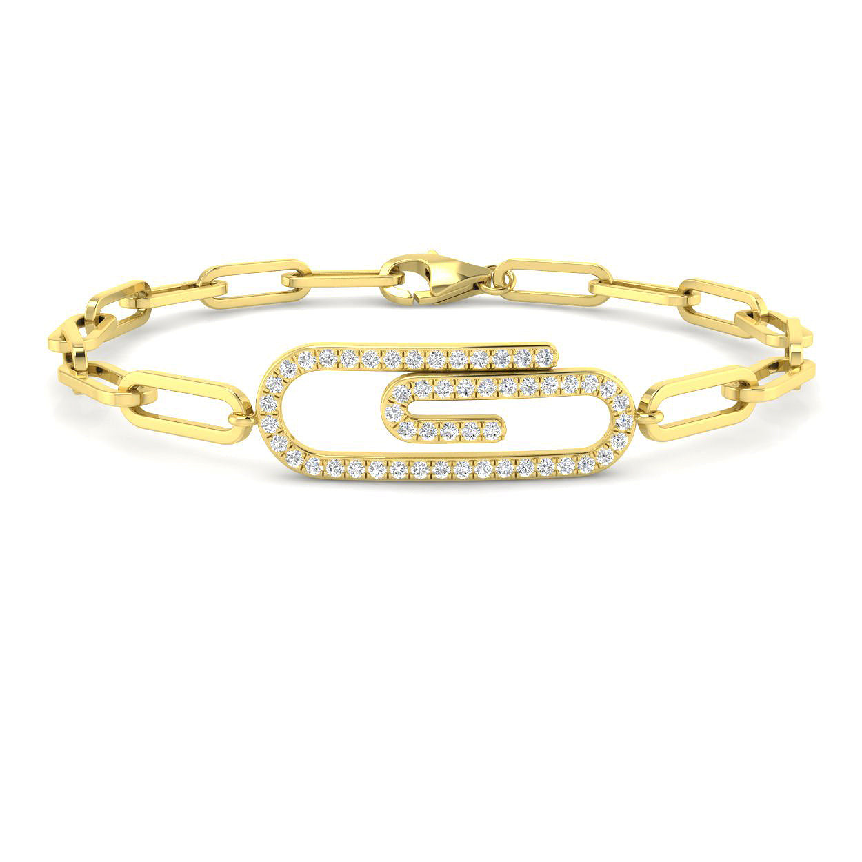 9ct Yellow Gold 0.35ct G I1 Diamond Bracelet