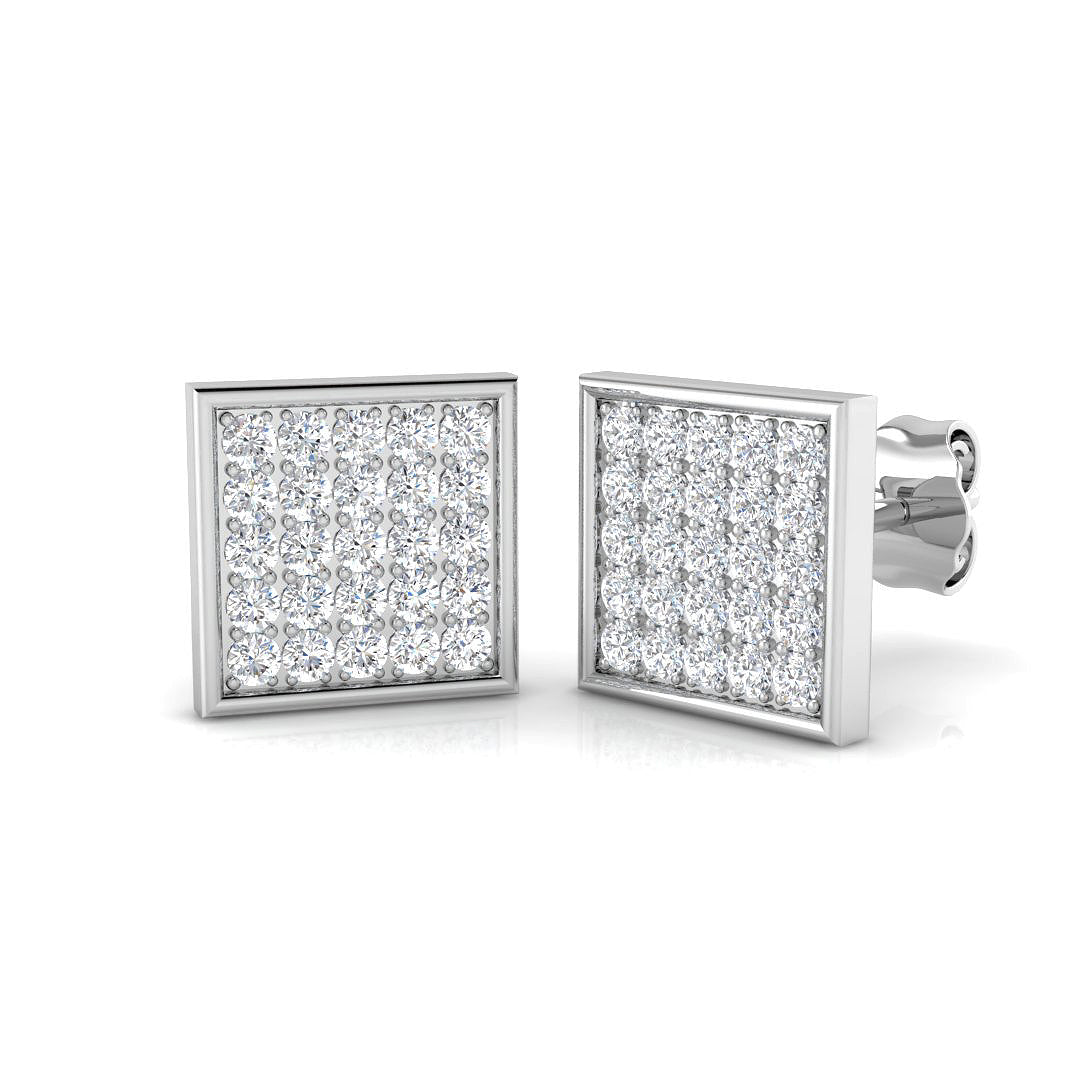 9ct White Gold 0.50ct G SI2 Diamond Earrings