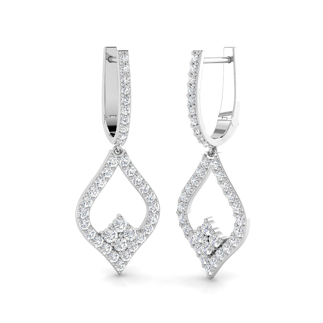 9ct White Gold 1.05ct Laboratory Grown CVD Earrings