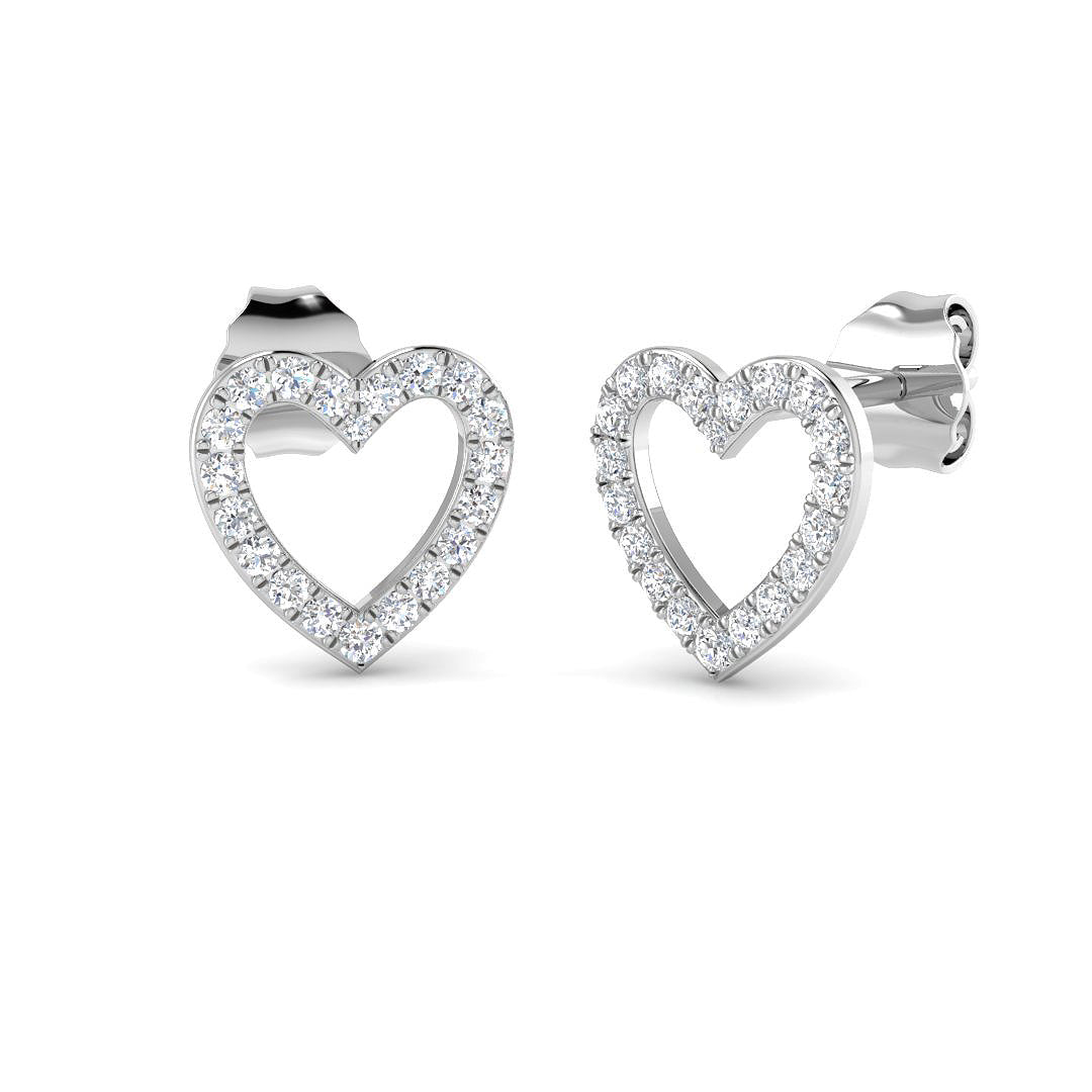 9ct White Gold 0.21ct G I1 Diamond Earrings