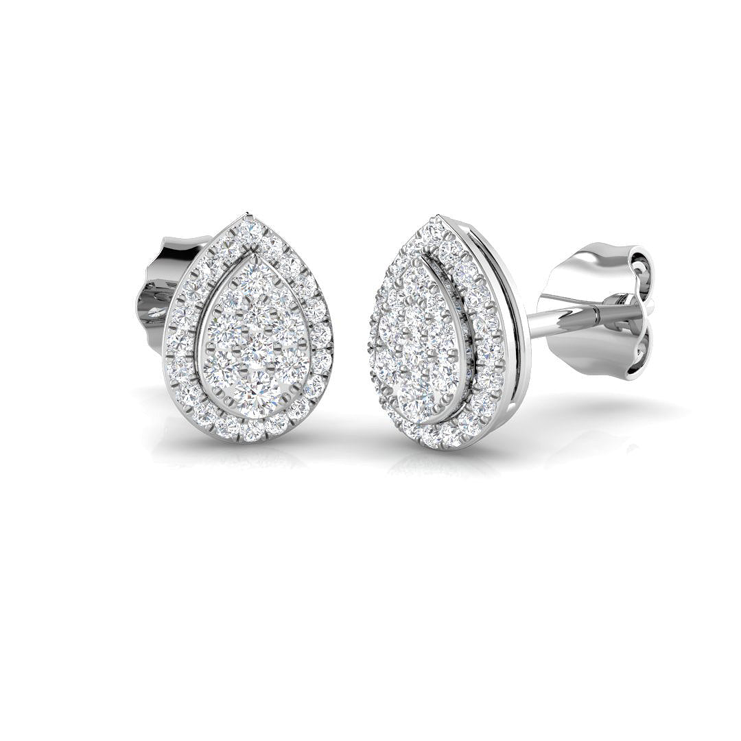 9ct White Gold 0.23ct G SI2 Diamond Earrings