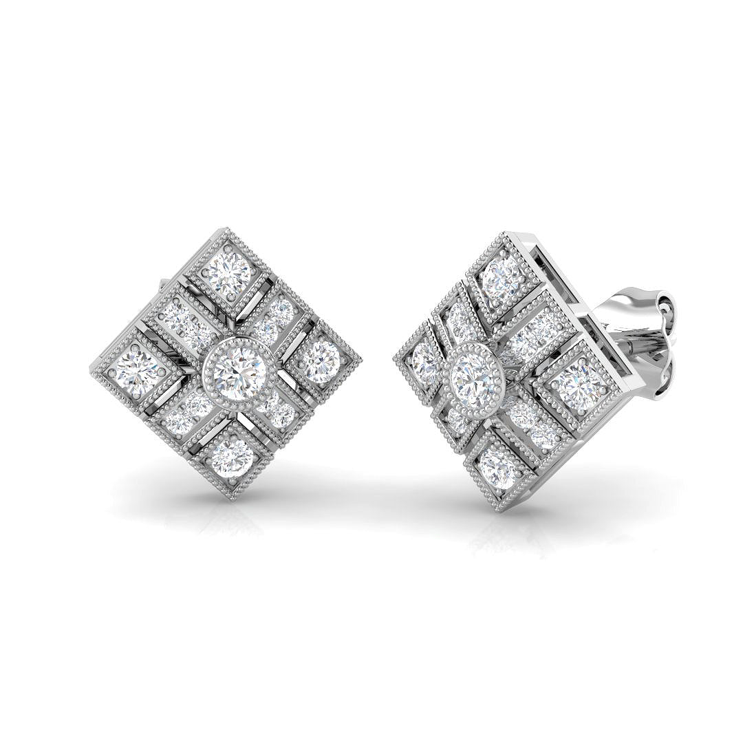 18ct White Gold 0.31ct G SI2 Diamond Earrings