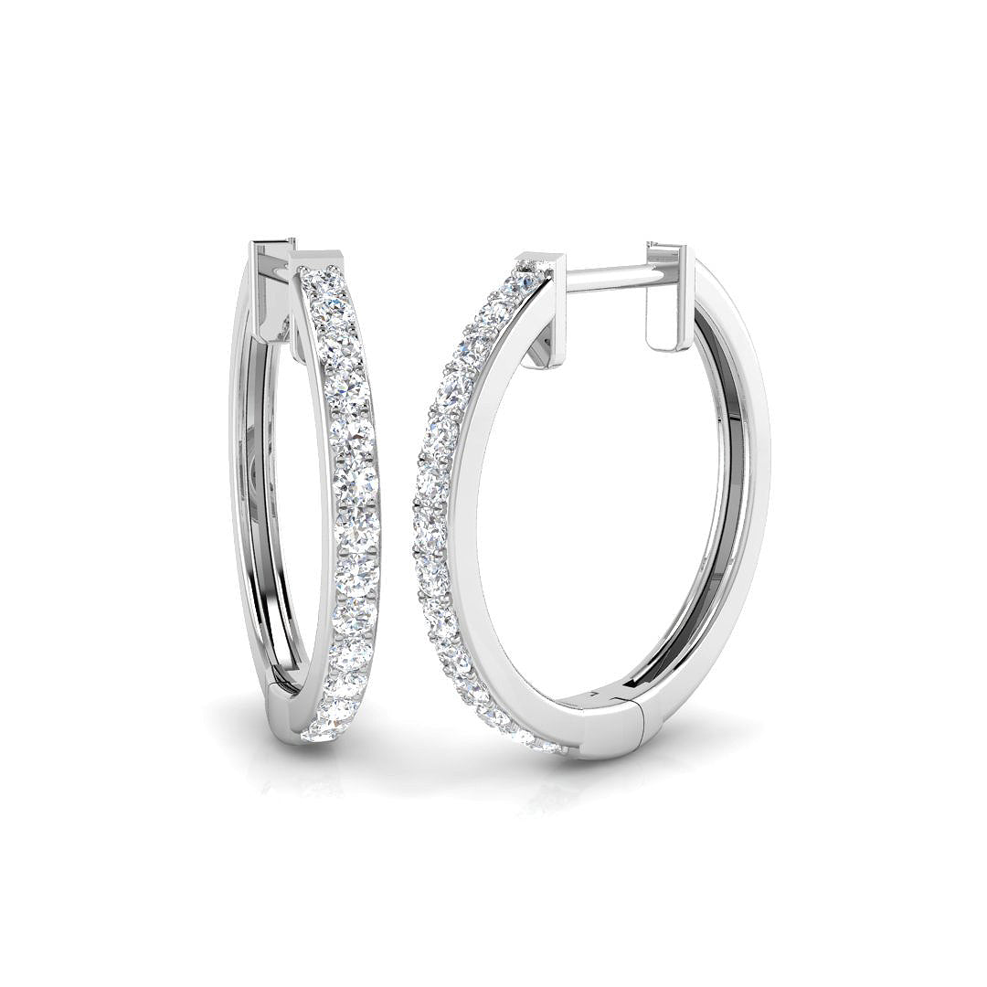 9ct White Gold 0.27ct G I1 Diamond Earrings