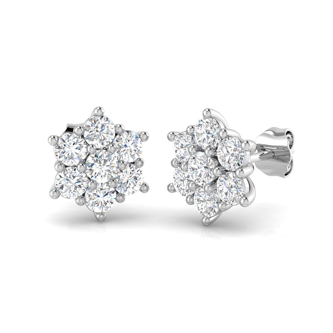 18ct White Gold 1.55ct G SI2 Diamond Earrings