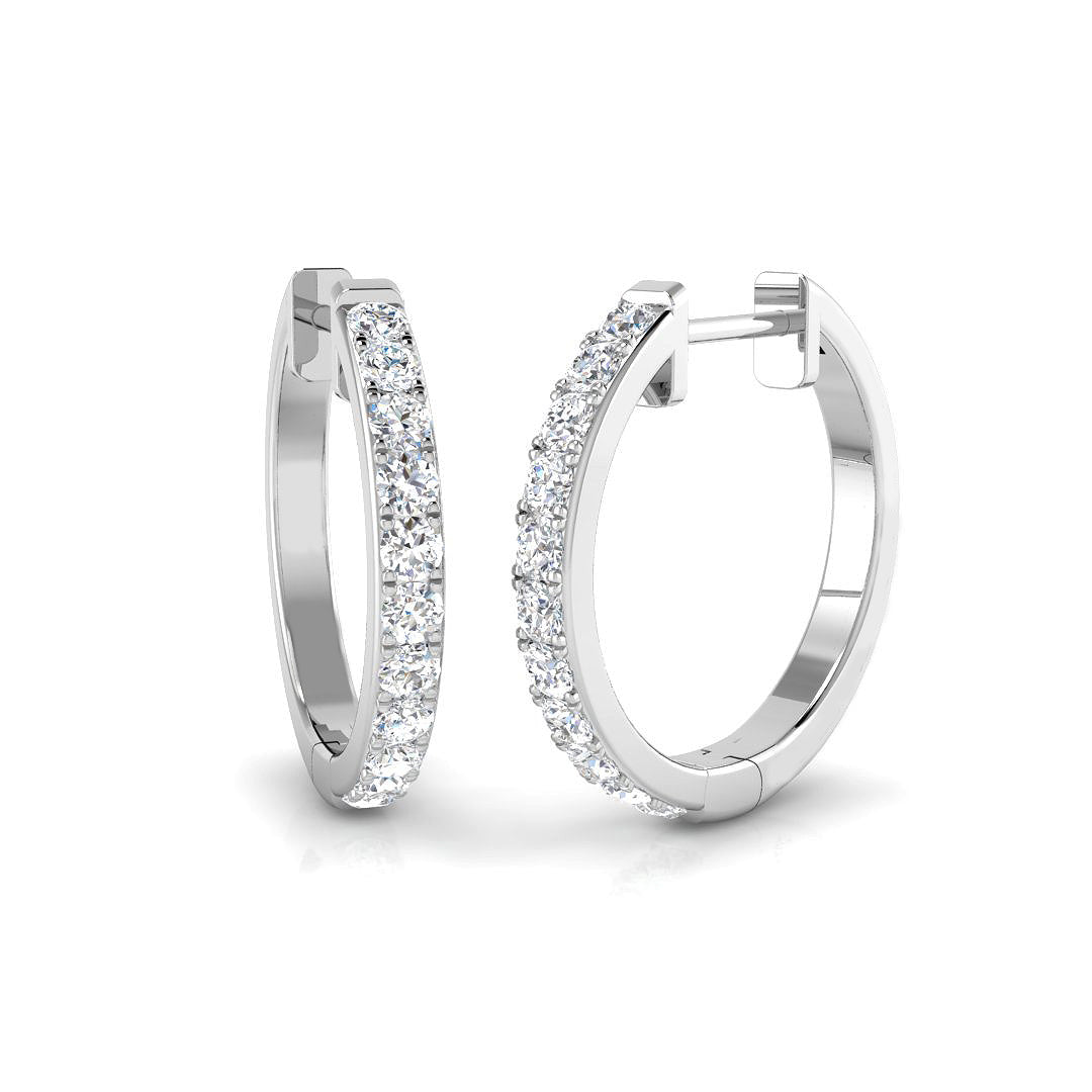 9ct White Gold 0.49ct Laboratory Grown CVD Earrings