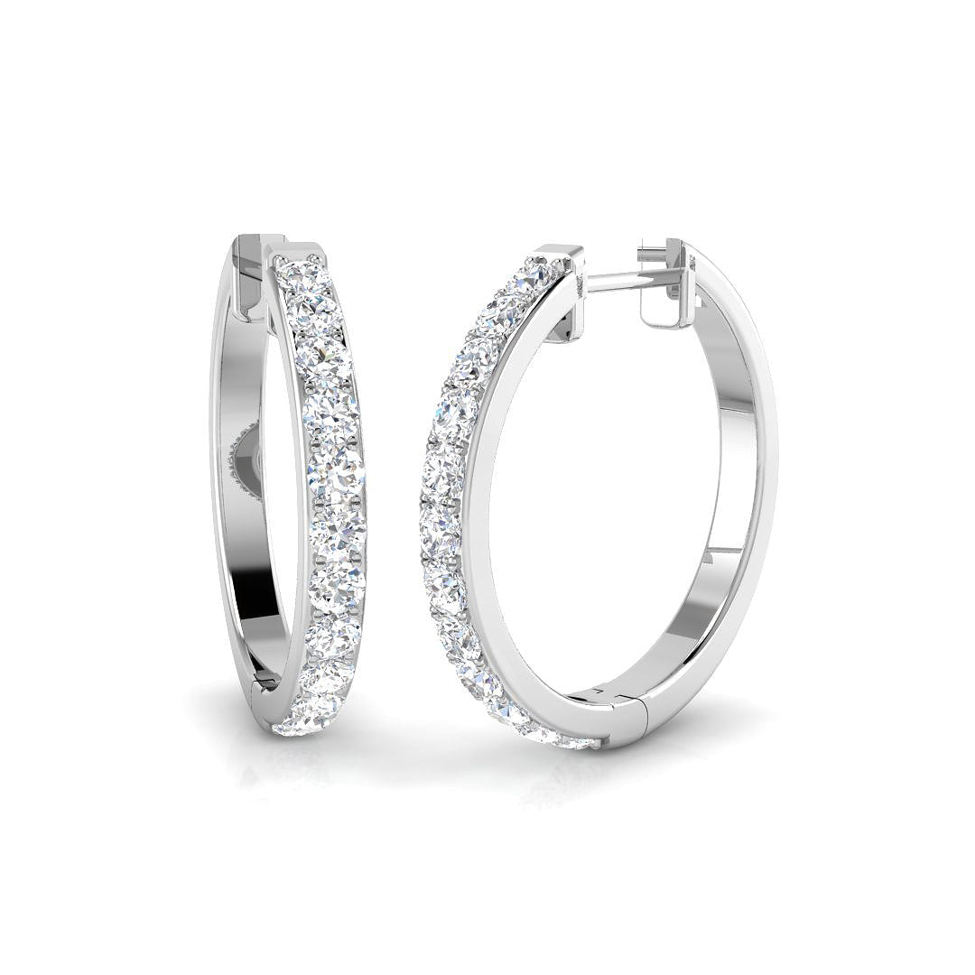 18ct White Gold 0.71ct G SI2 Diamond Earrings