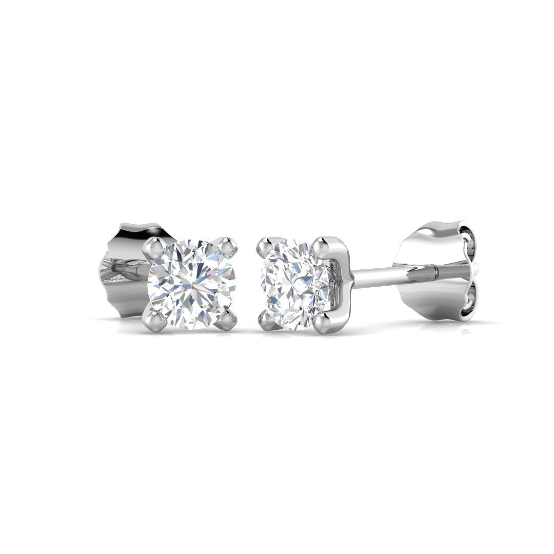 9ct White Gold 0.50ct G SI2 Diamond Earrings