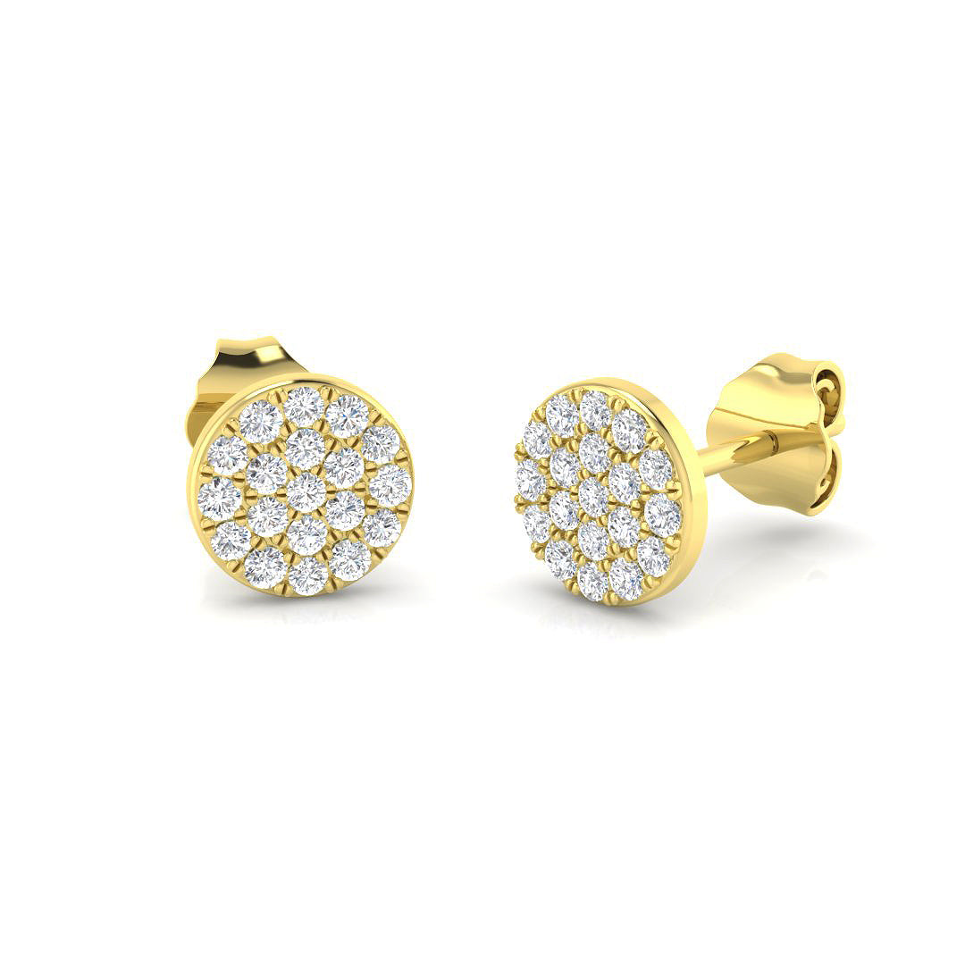 9ct Yellow Gold 0.29ct G SI2 Diamond Earrings