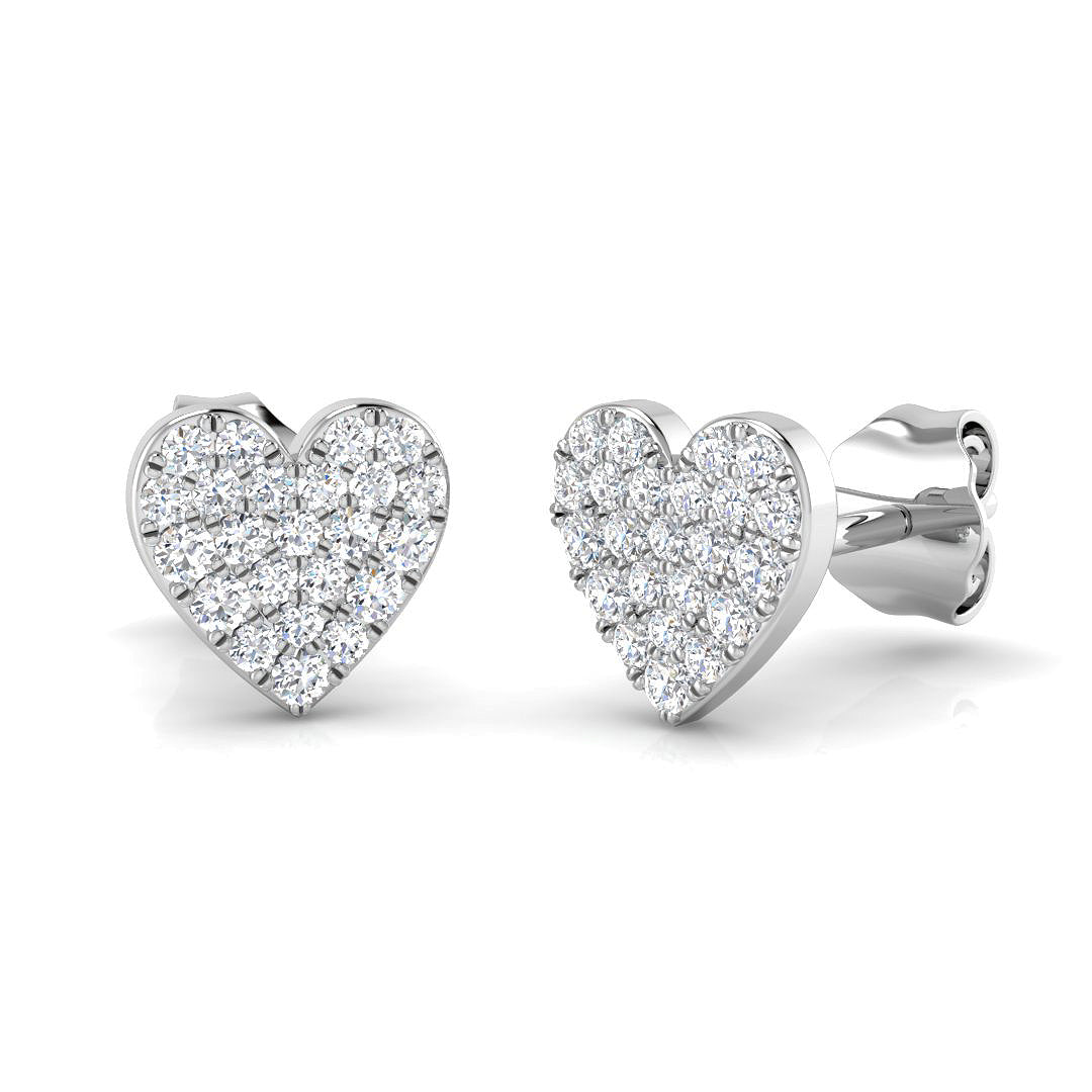9ct White Gold 0.20ct G SI2 Diamond Earrings