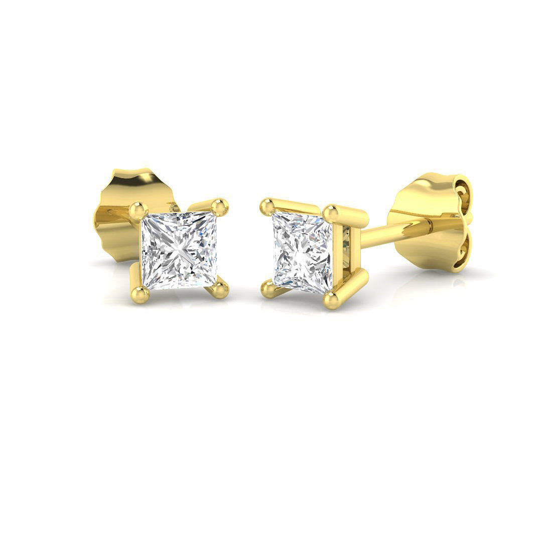 18ct Yellow Gold 0.60ct G SI2 Diamond Earrings