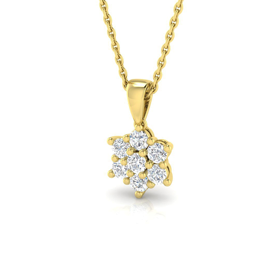 9ct Yellow Gold 0.29ct G I1 Diamond Pendant