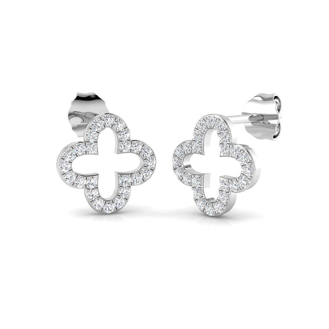 9ct White Gold 0.25ct G SI2 Diamond Earrings