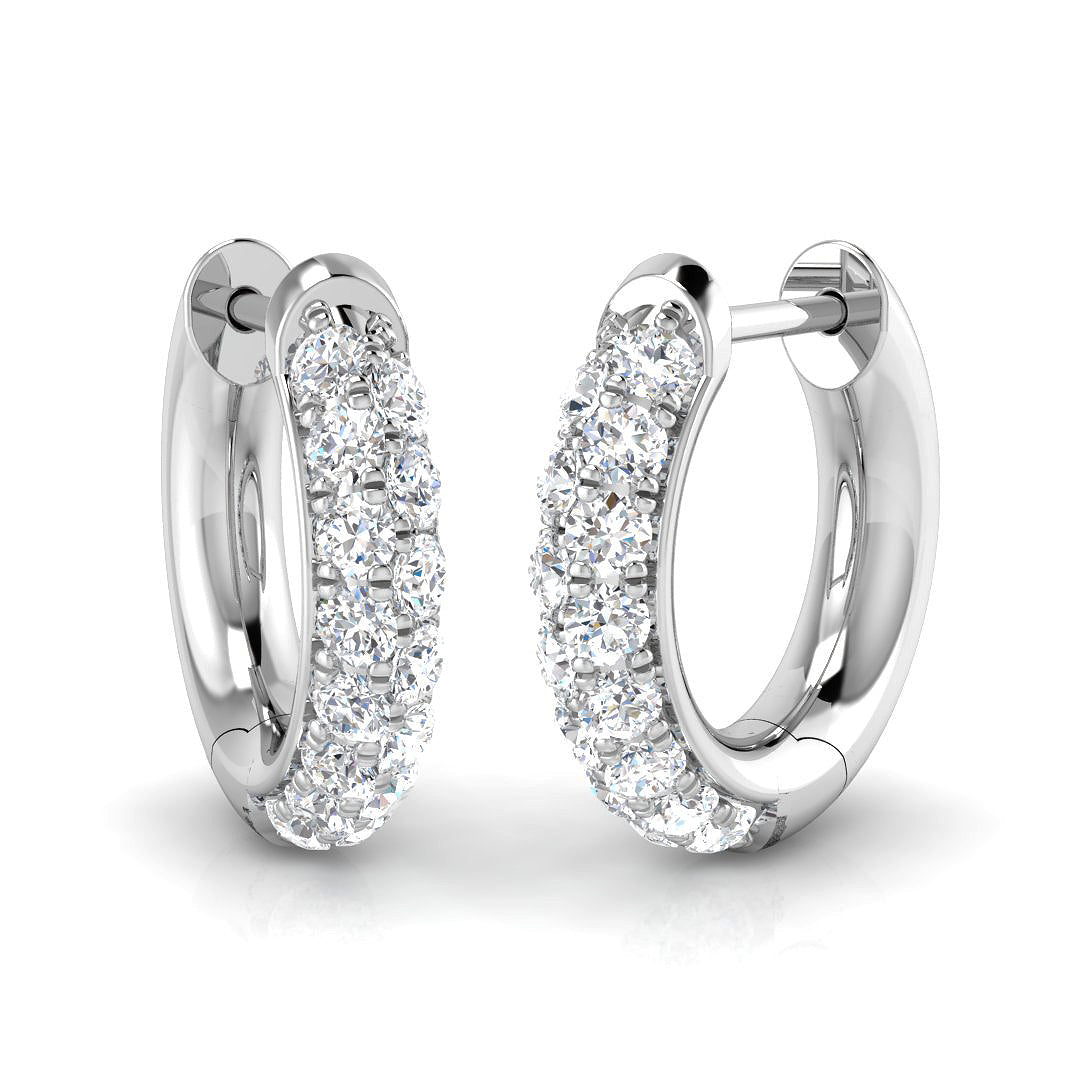 9ct White Gold 0.40ct Laboratory Grown CVD Earrings