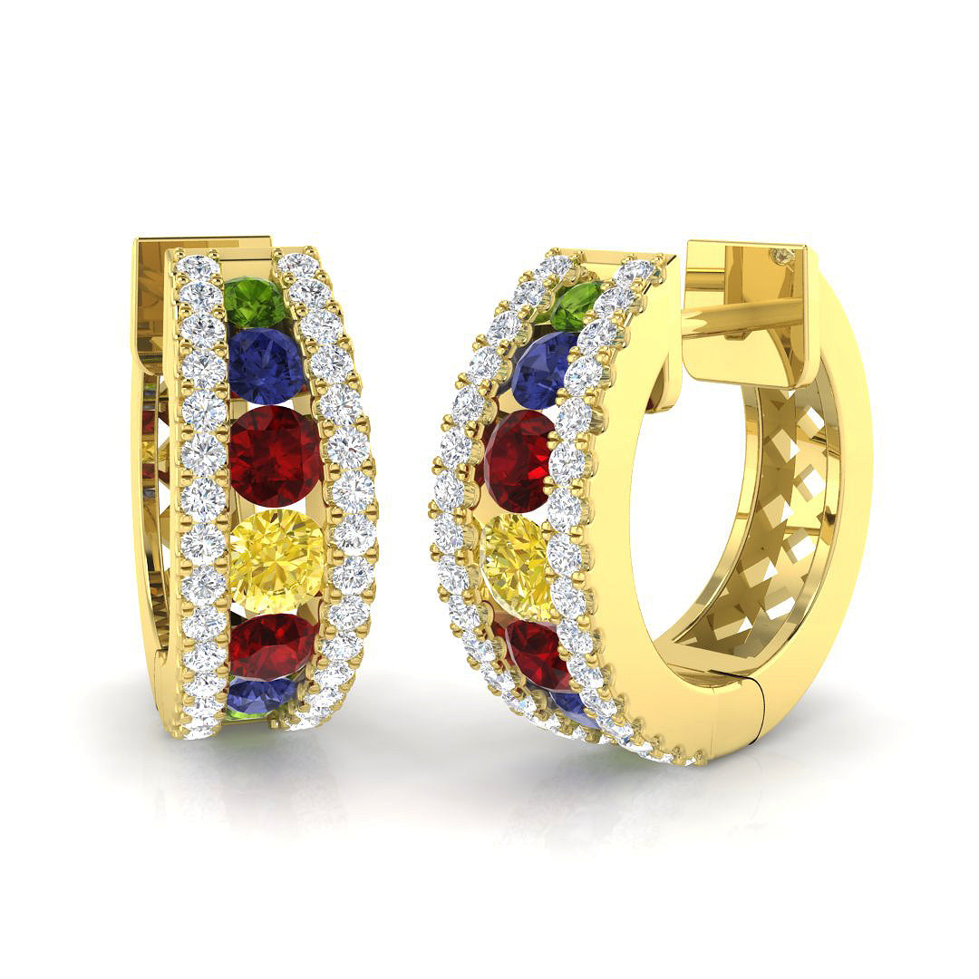9ct Yellow Gold 1.45ct Yellow Sapphire Earrings