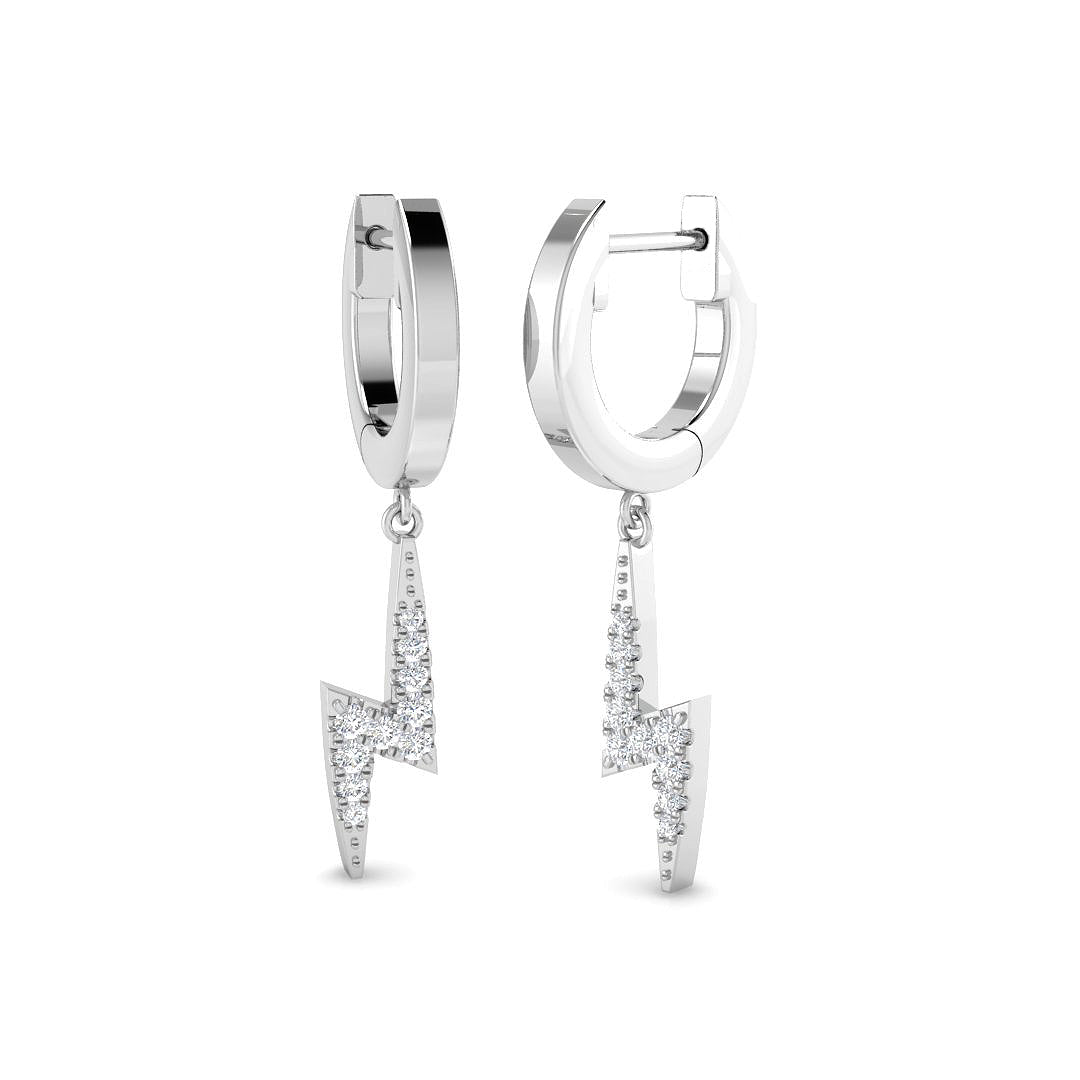 9ct White Gold 0.10ct G SI2 Diamond Earrings