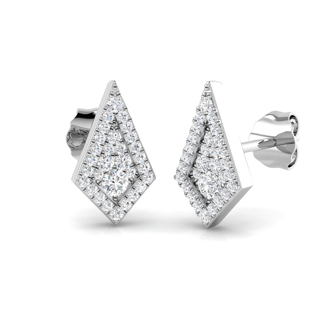 9ct White Gold 0.22ct G SI2 Diamond Earrings