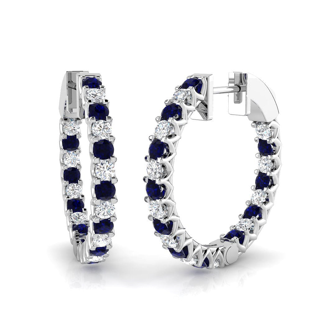 18ct White Gold 1.48ct G SI2 Diamond Earrings