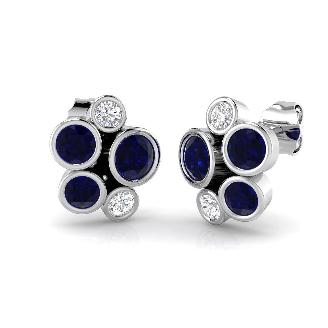 18ct White Gold 1.46ct G SI2 Diamond Earrings
