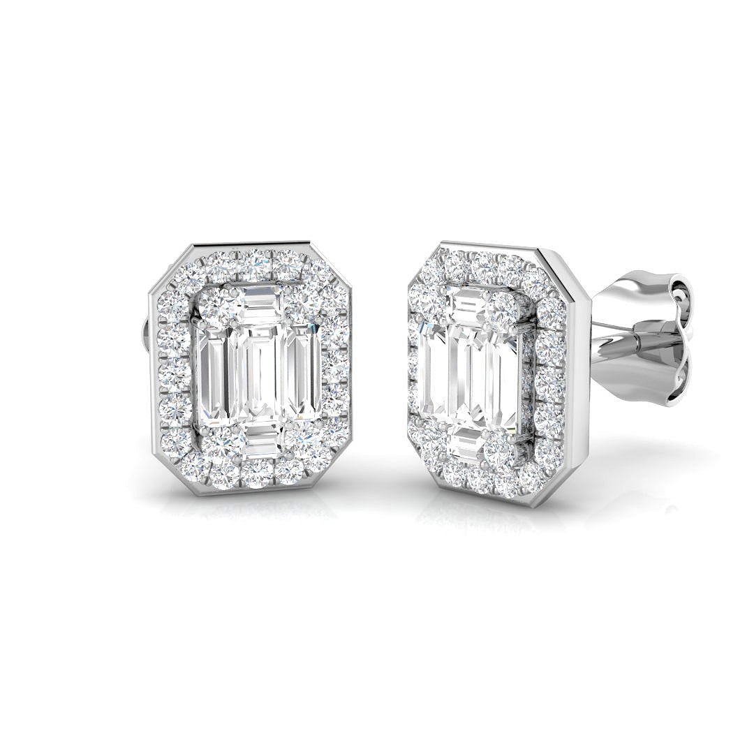 18ct White Gold 0.50ct G SI2 Diamond Earrings
