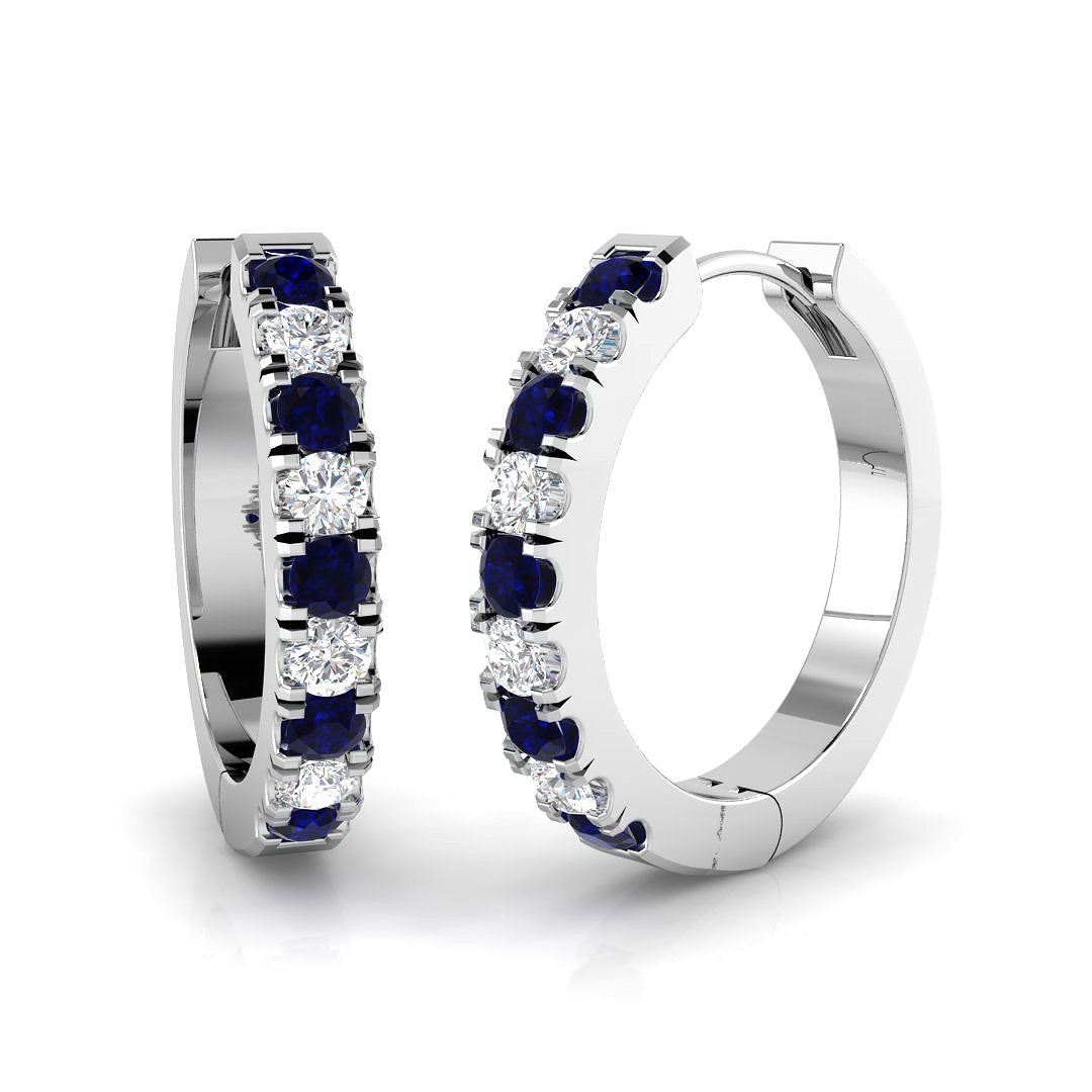 18ct White Gold 0.63ct G SI2 Diamond Earrings