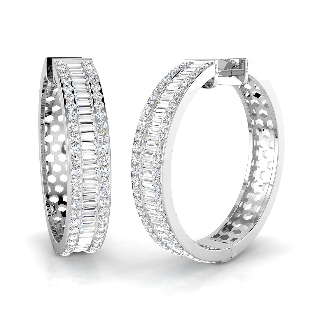 18ct White Gold 2.33ct G SI2 Diamond Earrings