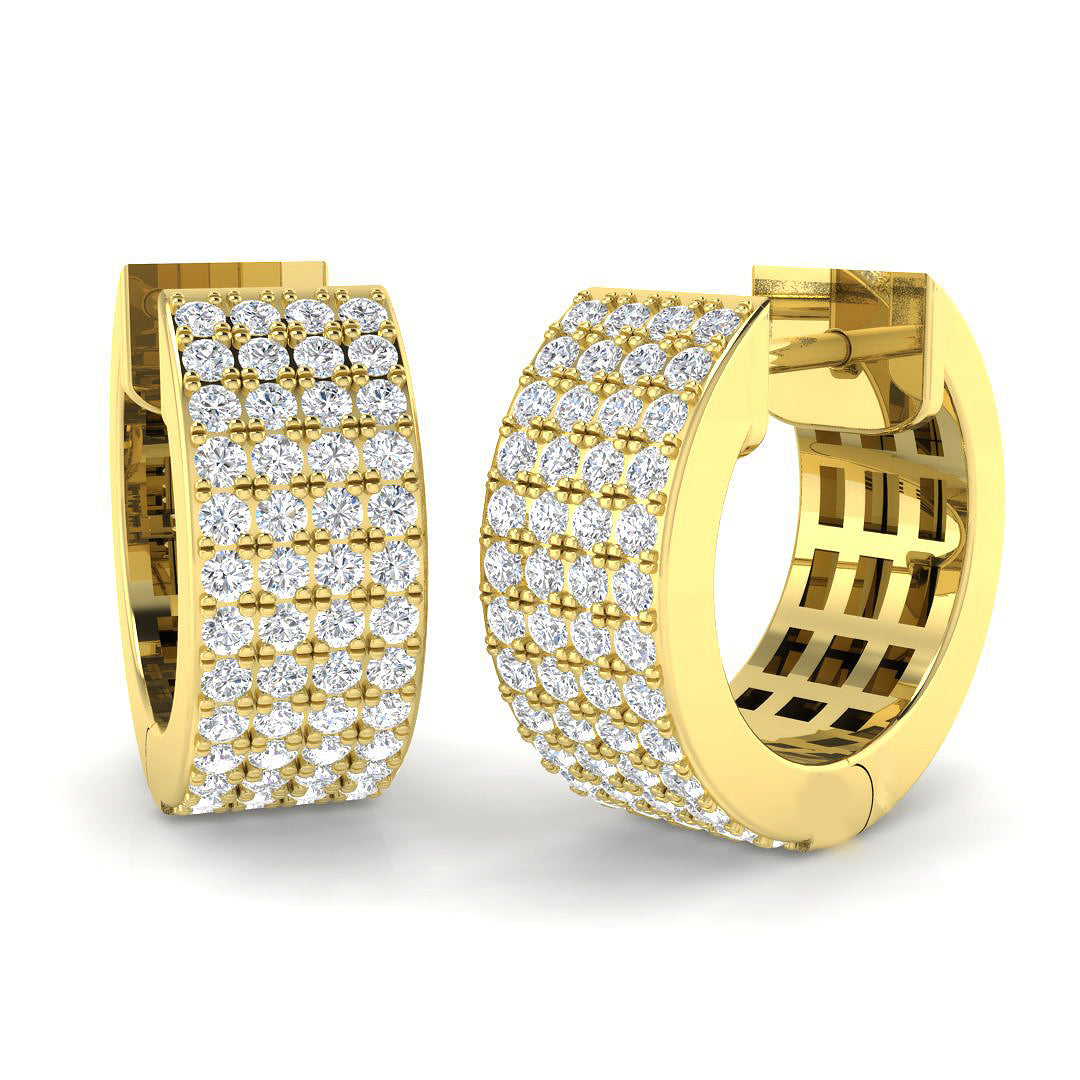 18ct Yellow Gold 0.53ct G SI2 Diamond Earrings