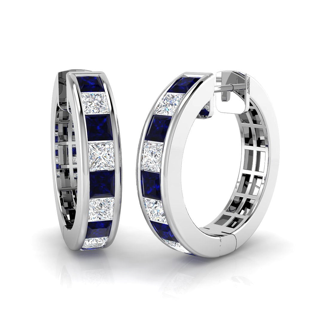 18ct White Gold 2.89ct G SI1 Diamond Earrings