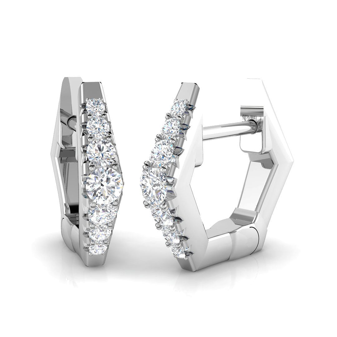 18ct White Gold 0.15ct G SI2 Diamond Earrings