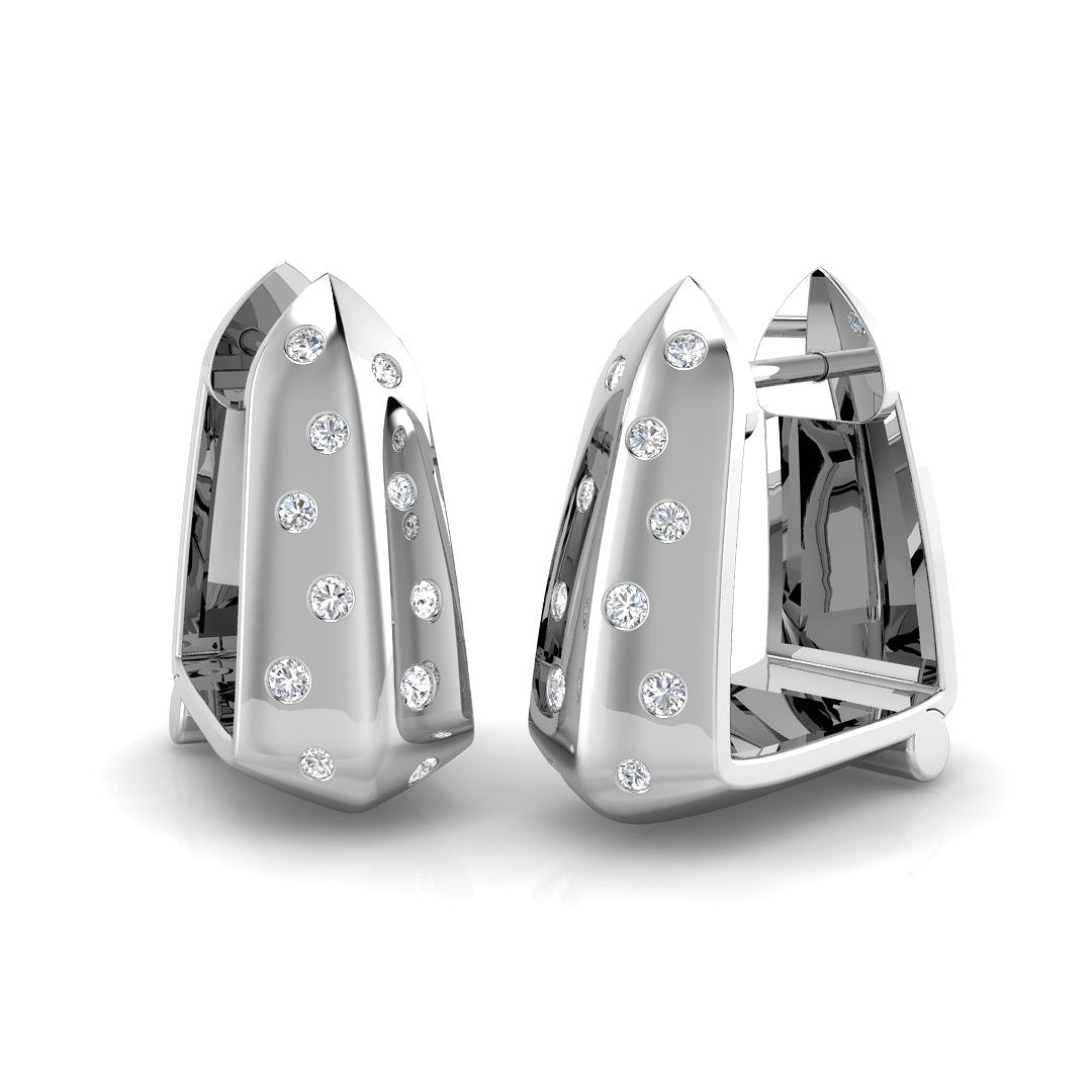 18ct White Gold 0.20ct G SI2 Diamond Earrings