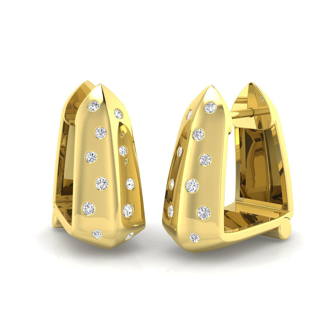 18ct Yellow Gold 0.20ct G SI2 Diamond Earrings