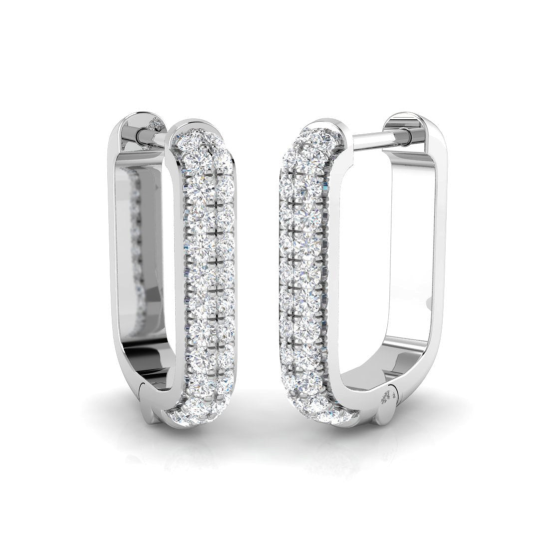 18ct White Gold 0.22ct G SI2 Diamond Earrings