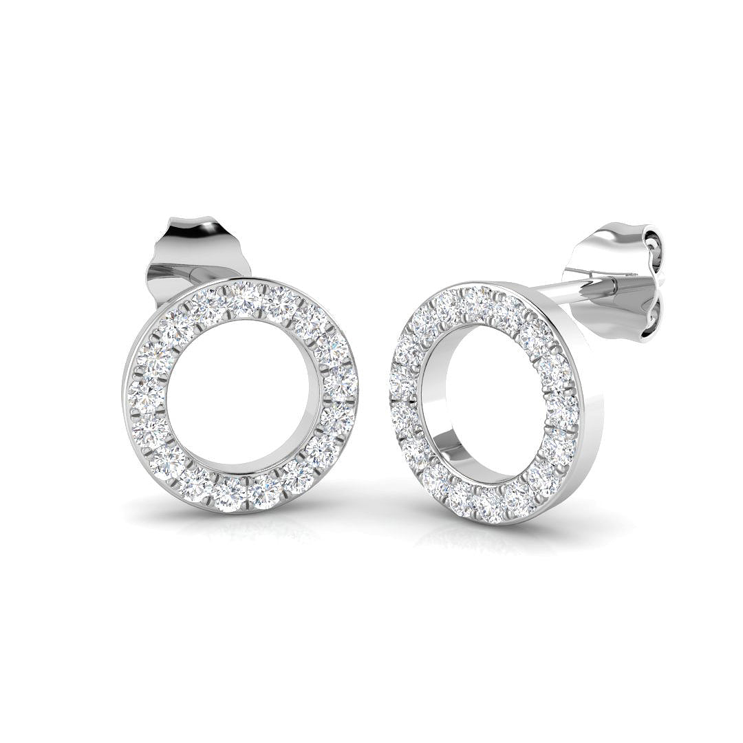 9ct White Gold 0.30ct Laboratory Grown CVD Earrings