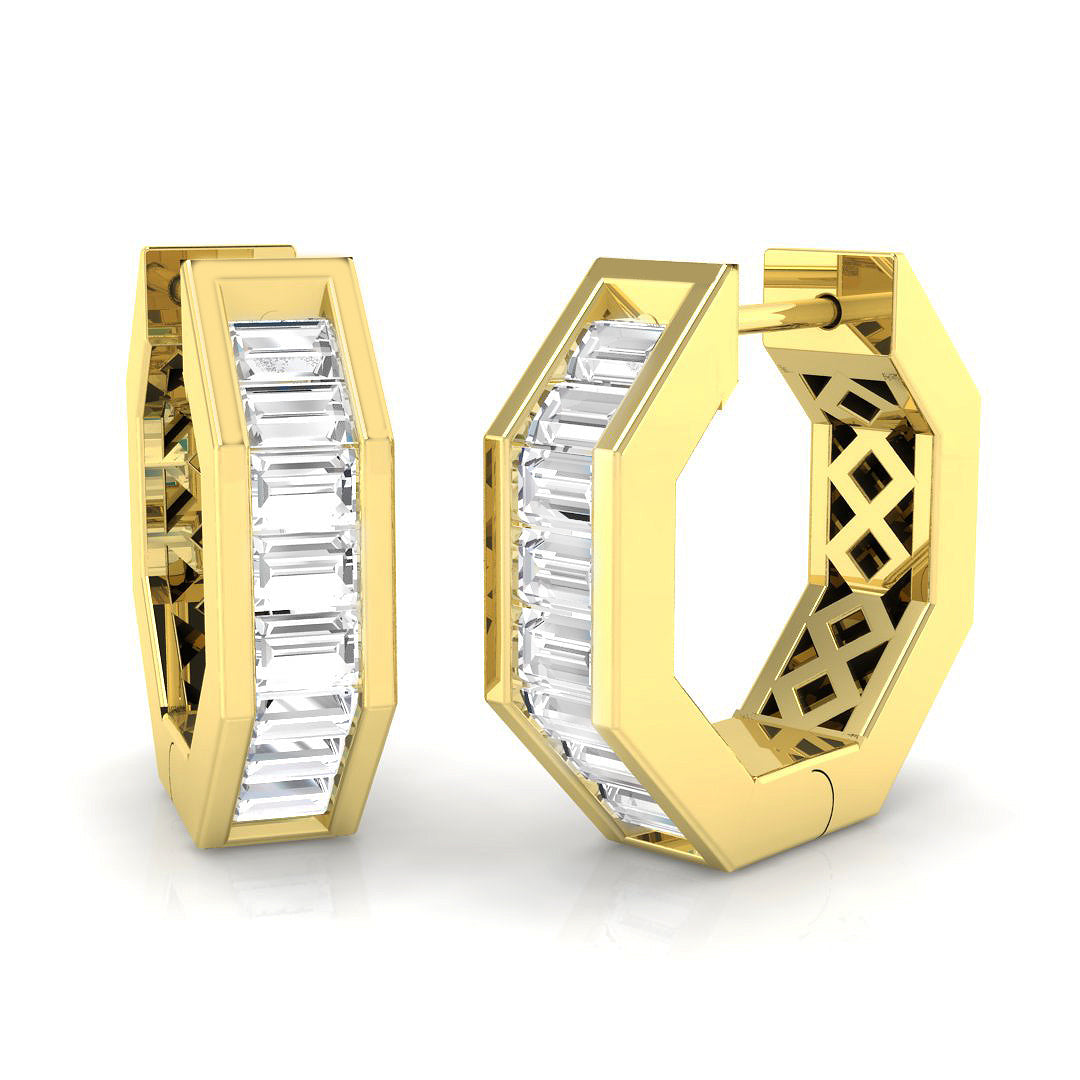 18ct Yellow Gold 0.77ct G SI2 Diamond Earrings