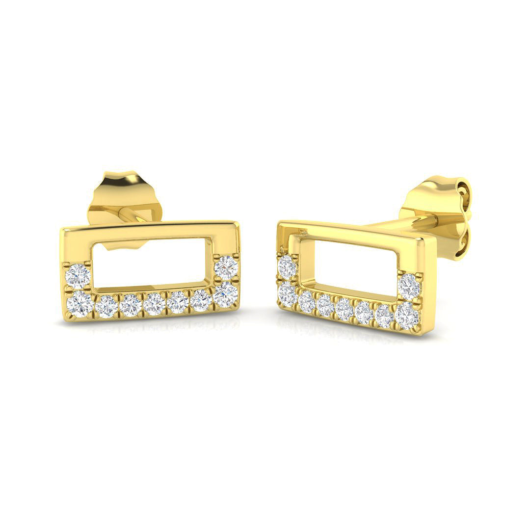 18ct Yellow Gold 0.12ct G SI2 Diamond Earrings