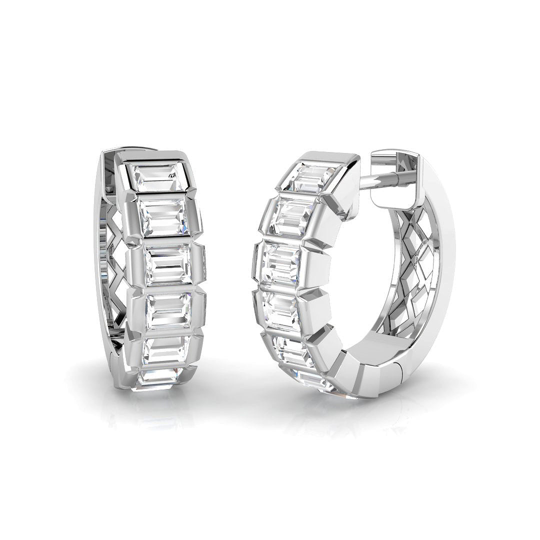 18ct White Gold 0.74ct G SI2 Diamond Earrings